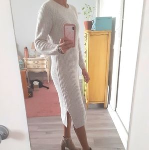 Knit sweater dress
